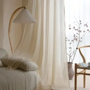 1pc of Velvet Sheer Window Curtain