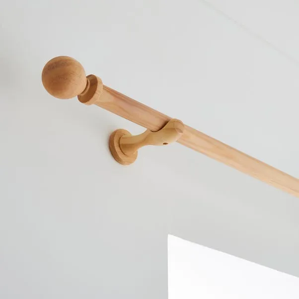 Ashton Wood Curtain Pole