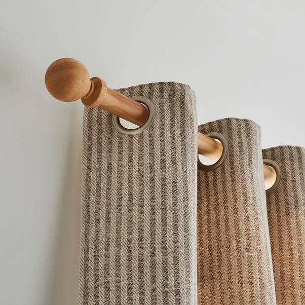 Ashton Wood Curtain Poles