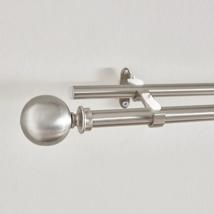 Ball 19mm Double Curtain Rod