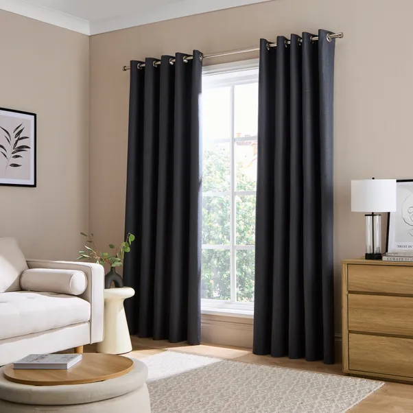 Berlin Blackout Eyelet Curtain