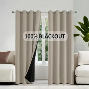 Blackout Curtains 2-Piece Polyester Grommet Top