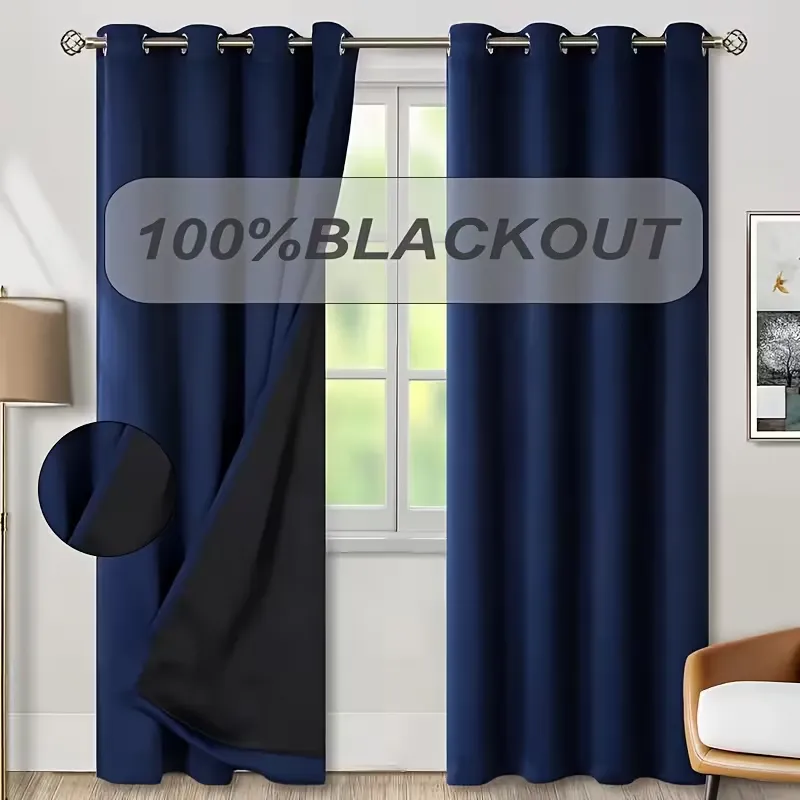Blackout Curtains 2-Piece Polyesters