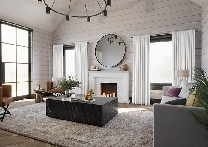 Medina White in Curtains