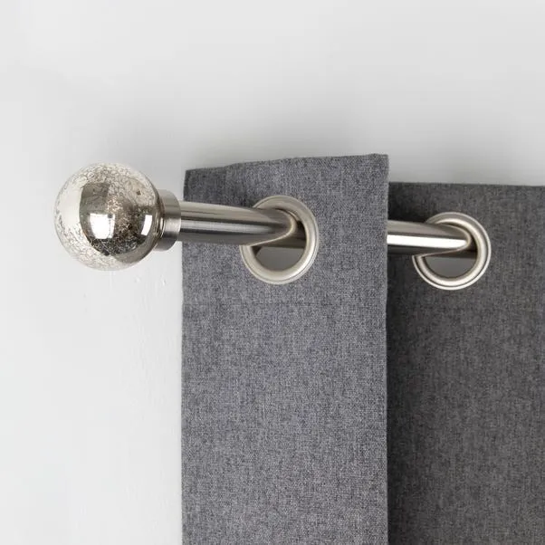 Mercury Extendable Metal Eyelet Curtain Pole​