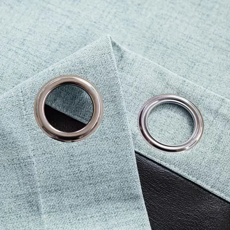 Peacock Blue Linen Blackouts Curtains