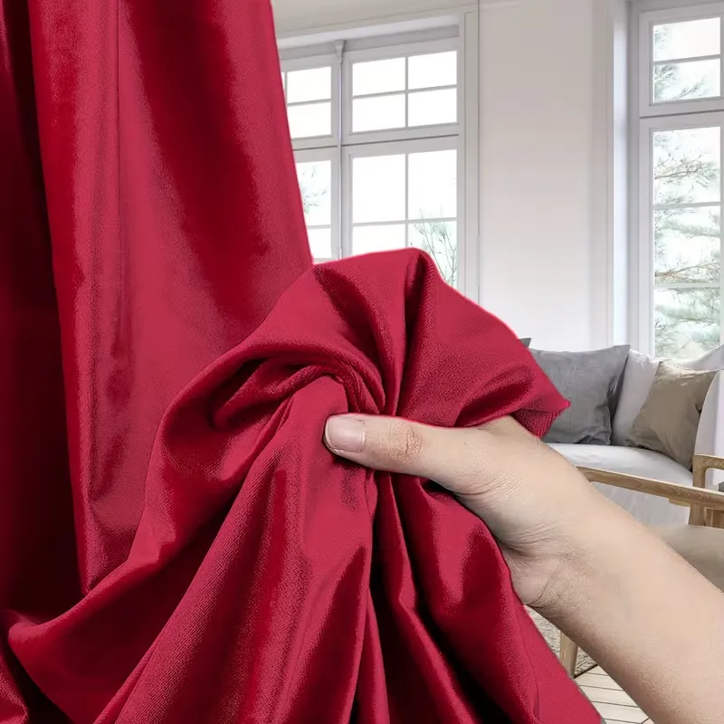 Red Velvet Curtains