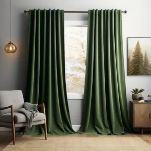 White Valvet Curtains