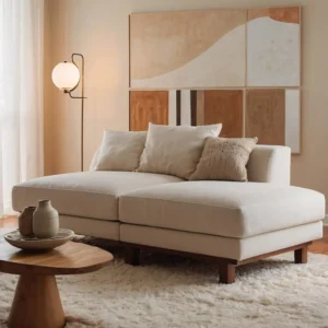 Stripped Base Faded Blurred Carpet